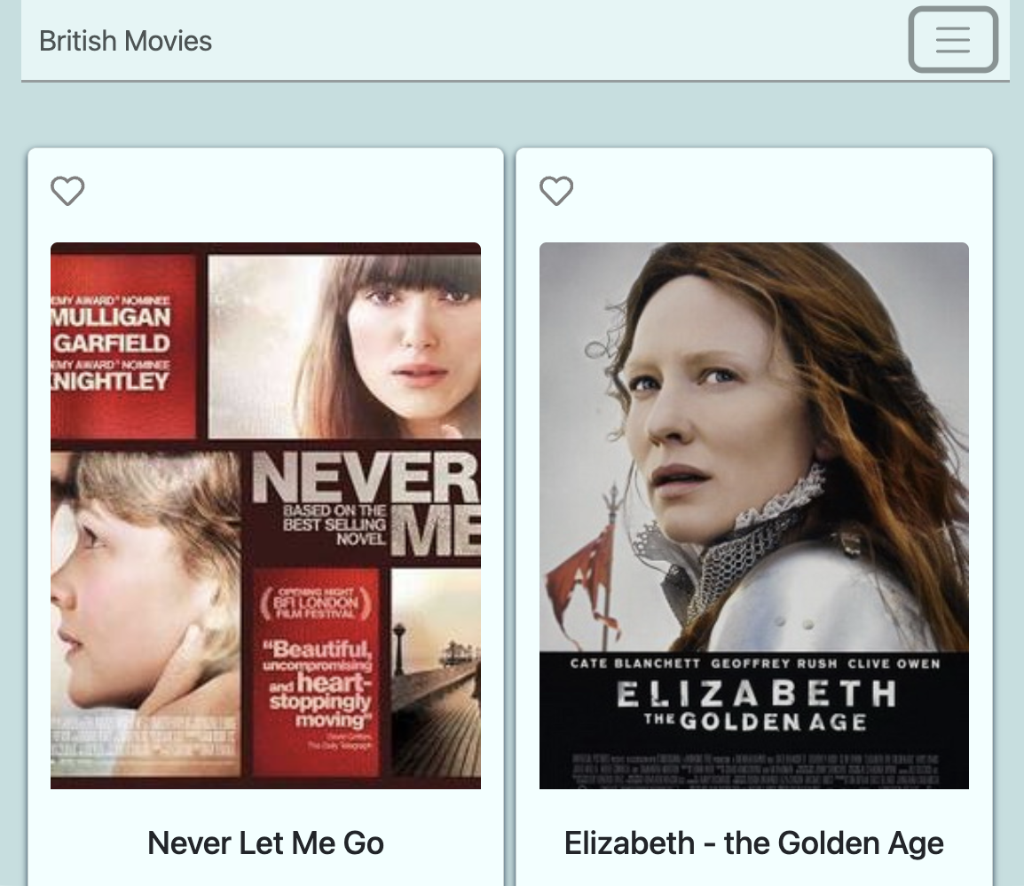MyFlix-React-Client project screenshot 2