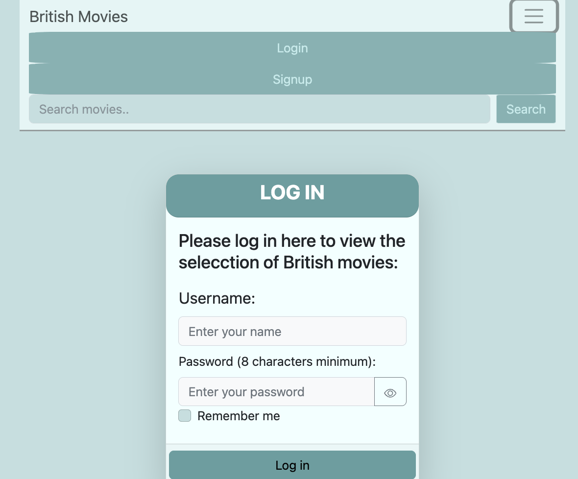 MyFlix-React-Client project screenshot