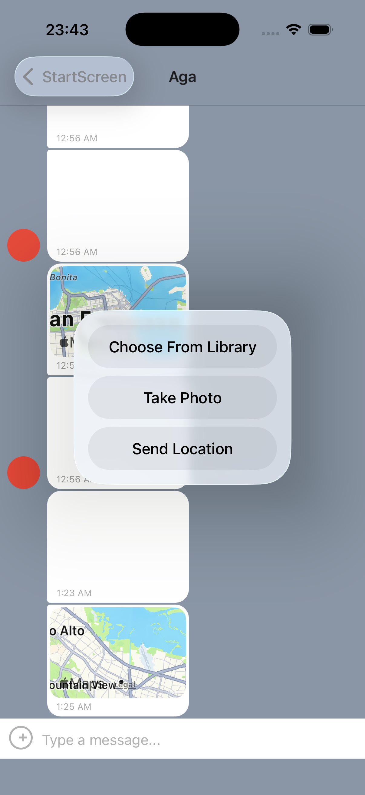Mobile Chat App project screenshot 3